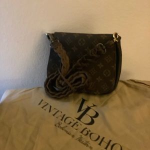Upcycled pre-owned, LV Vintage Boho Bag